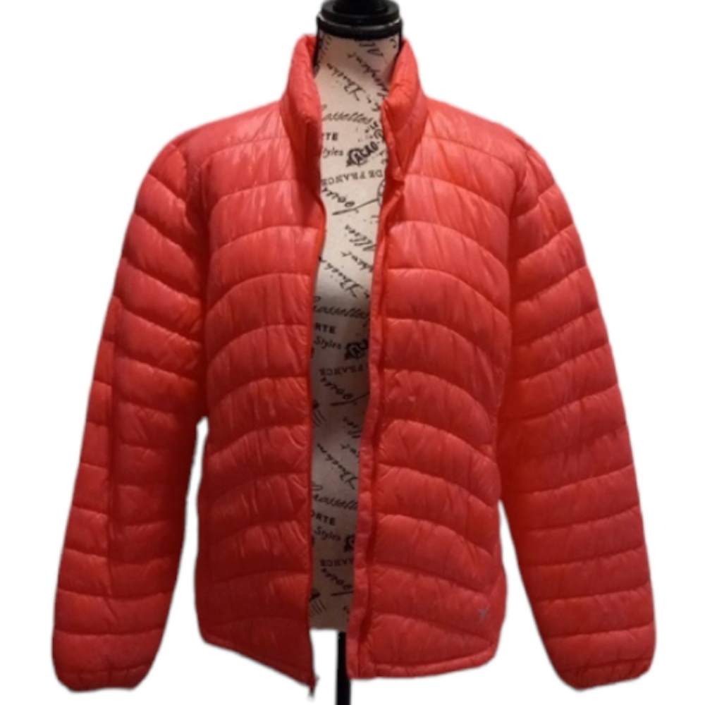 Winter Women's packable lightweight quilted Jacket trendy Street wear Pink siz L